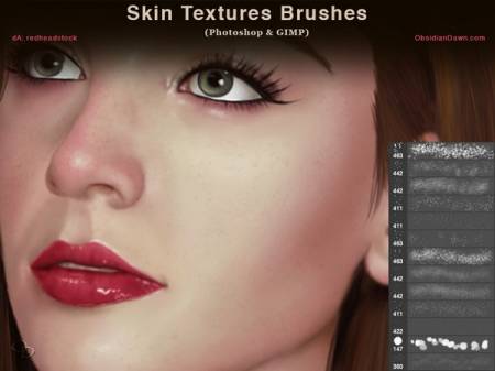 Кисти для GIMP и Photoshop. Текстура кожи.