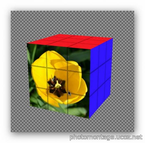 В итоге получится вот такой Кубик-Рубика.